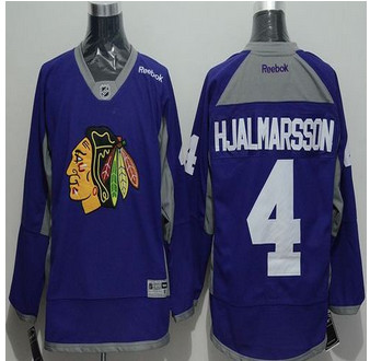 Chicago Blackhawks #4 Niklas Hjalmarsson Purple Practice Stitched NHL Jersey Chicago Blackhawks #4 Niklas Hjalmarsson Purple Practice Stitched NHL Jersey