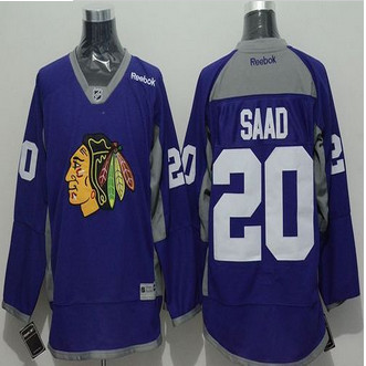 Chicago Blackhawks #20 Brandon Saad Purple Practice Stitched NHL Jersey Chicago Blackhawks #20 Brandon Saad Purple Practice Stitched NHL Jersey