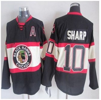 Chicago Blackhawks #10 Patrick Sharp Black Third CCM Stitched NHL Jersey Chicago Blackhawks #10 Patrick Sharp Black Third CCM Stitched NHL Jersey