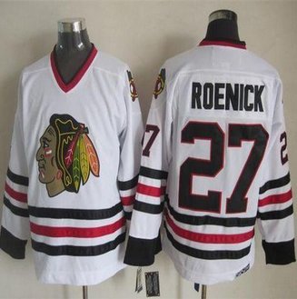 Chicago Blackhawks #27 Jeremy Roenick White CCM Throwback Stitched NHL jersey Chicago Blackhawks #27 Jeremy Roenick White CCM Throwback Stitched NHL jersey