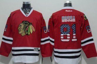 Chicago Blackhawks #81 Marian Hossa Red USA Flag Fashion Stitched NHL Jersey Chicago Blackhawks #81 Marian Hossa Red USA Flag Fashion Stitched NHL Jersey