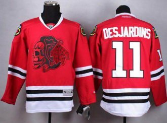 Chicago Blackhawks #11 Andrew Desjardins Red(Red Skull) Stitched NHL Jersey Chicago Blackhawks #11 Andrew Desjardins Red(Red Skull) Stitched NHL Jersey