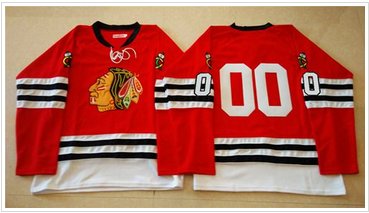Mitchell And Ness 1960-61 Chicago Blackhawks #00 Clark Griswold Red Stitched NHL Jersey