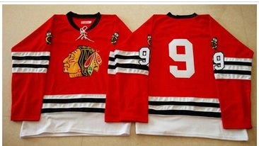 Mitchell And Ness 1960-61 Chicago Blackhawks #9 Bobby Hull Red Stitched NHL Jersey Mitchell And Ness 1960-61 Chicago Blackhawks #9 Bobby Hull Red Stitched NHL Jersey