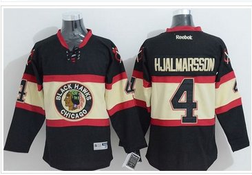 Chicago Blackhawks #4 Niklas Hjalmarsson Black New Third Stitched NHL Jersey Chicago Blackhawks #4 Niklas Hjalmarsson Black New Third Stitched NHL Jersey