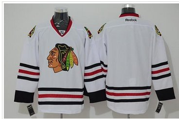 Chicago Blackhawks Blank Stitched White NHL Jersey