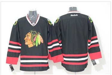 Chicago Blackhawks Blank Stitched Black NHL jersey Chicago Blackhawks Blank Stitched Black NHL jersey