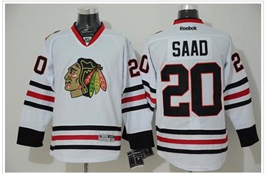 Chicago Blackhawks #20 Brandon Saad White Stitched NHL Jersey Chicago Blackhawks #20 Brandon Saad White Stitched NHL Jersey