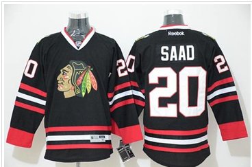 Chicago Blackhawks #20 Brandon Saad Black Stitched NHL Jersey