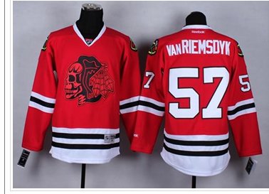 Chicago Blackhawks #57 Trevor Van Riemsdyk Red(Red Skull) Stitched NHL Jersey Chicago Blackhawks #57 Trevor Van Riemsdyk Red(Red Skull) Stitched NHL Jersey