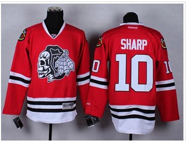 Chicago Blackhawks #10 Patrick Sharp Red(White Skull) Stitched NHL Jersey Chicago Blackhawks #10 Patrick Sharp Red(White Skull) Stitched NHL Jersey