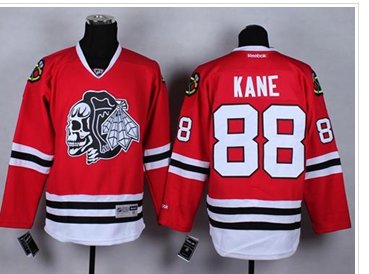 Chicago Blackhawks #88 Patrick Kane Red(White Skull) Stitched NHL Jersey Chicago Blackhawks #88 Patrick Kane Red(White Skull) Stitched NHL Jersey