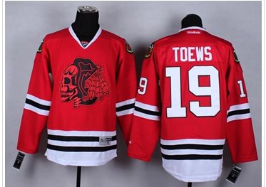 Chicago Blackhawks #19 Jonathan Toews Red(Red Skull) Stitched NHL Jersey Chicago Blackhawks #19 Jonathan Toews Red(Red Skull) Stitched NHL Jersey