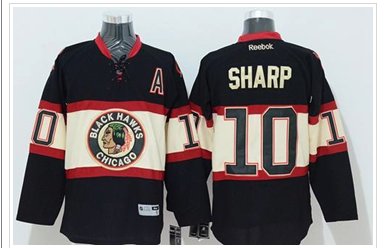 Chicago Blackhawks #10 Patrick Sharp Black New Third Stitched NHL Jersey Chicago Blackhawks #10 Patrick Sharp Black New Third Stitched NHL Jersey