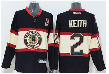 Chicago Blackhawks #2 Duncan Keith Black New Third Stitched NHL Jersey Chicago Blackhawks #2 Duncan Keith Black New Third Stitched NHL Jersey