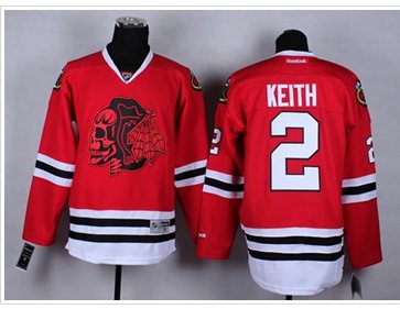 Chicago Blackhawks #2 Duncan Keith Red(Red Skull) Stitched NHL Jersey Chicago Blackhawks #2 Duncan Keith Red(Red Skull) Stitched NHL Jersey