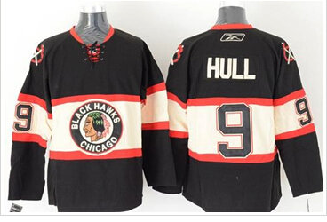 Chicago Blackhawks #9 Bobby Hull Black New Third Stitched NHL Jersey Chicago Blackhawks #9 Bobby Hull Black New Third Stitched NHL Jersey