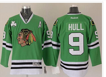 Chicago Blackhawks #9 Bobby Hull Green Stitched NHL Jersey Chicago Blackhawks #9 Bobby Hull Green Stitched NHL Jersey