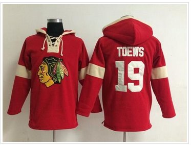 Chicago Blackhawks #19 Jonathan Toews Red Pullover NHL Hoodie Chicago Blackhawks #19 Jonathan Toews Red Pullover NHL Hoodie