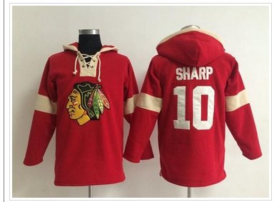Chicago Blackhawks #10 Patrick Sharp Red Pullover NHL Hoodie
