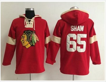 Chicago Blackhawks #65 Andrew Shaw Red Pullover NHL Hoodie