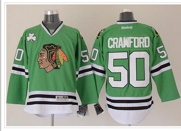 Chicago Blackhawks #50 Corey Crawford Green Stitched NHL Jersey Chicago Blackhawks #50 Corey Crawford Green Stitched NHL Jersey