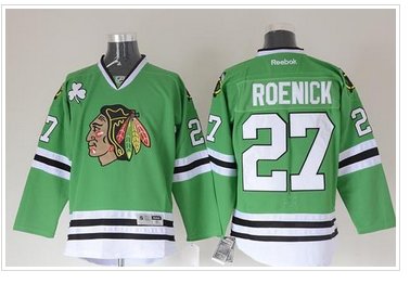 Chicago Blackhawks #27 Jeremy Roenick Green Stitched NHL Jersey Chicago Blackhawks #27 Jeremy Roenick Green Stitched NHL Jersey