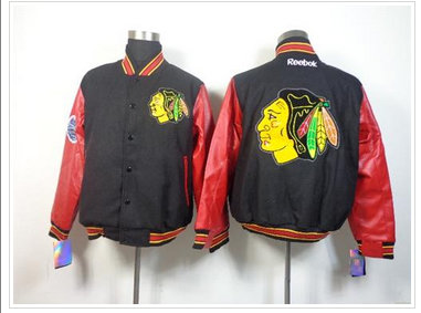 Chicago Blackhawks Black Stadium NHL Jacket
