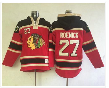 Chicago Blackhawks #27 Jeremy Roenick Red Sawyer Hooded Sweatshirt NHL Jersey Chicago Blackhawks #27 Jeremy Roenick Red Sawyer Hooded Sweatshirt NHL Jersey