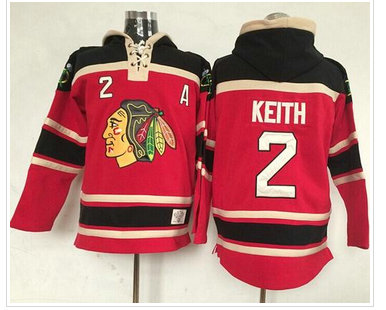 Chicago Blackhawks #2 Duncan Keith Red Sawyer Hooded Sweatshirt NHL Jersey Chicago Blackhawks #2 Duncan Keith Red Sawyer Hooded Sweatshirt NHL Jersey