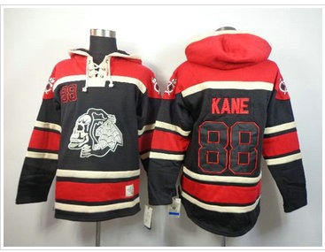 Chicago Blackhawks #88 Patrick Kane Black Sawyer Hooded Sweatshirt Stitched NHL Jersey Chicago Blackhawks #88 Patrick Kane Black Sawyer Hooded Sweatshirt Stitched NHL Jersey