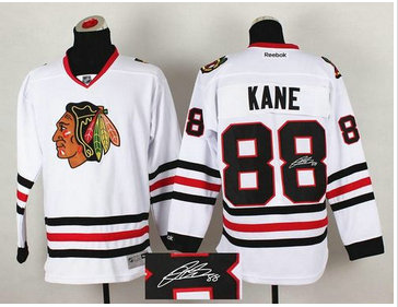 Chicago Blackhawks #88 Patrick Kane White Autographed Stitched NHL Jersey Chicago Blackhawks #88 Patrick Kane White Autographed Stitched NHL Jersey