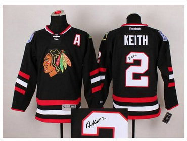 Chicago Blackhawks #2 Duncan Keith Black Autographed Stitched NHL Jersey Chicago Blackhawks #2 Duncan Keith Black Autographed Stitched NHL Jersey