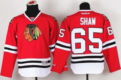 Youth NHL Chicago Blackhawks #65 Andrew Shaw Red Jersey Youth NHL Chicago Blackhawks #65 Andrew Shaw Red Jersey