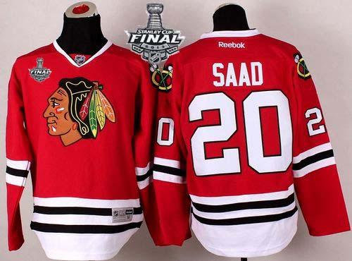Chicago Blackhawks #20 Brandon Saad Red With Stanley Cup Finals NHL Jersey Chicago Blackhawks #20 Brandon Saad Red With Stanley Cup Finals NHL Jersey