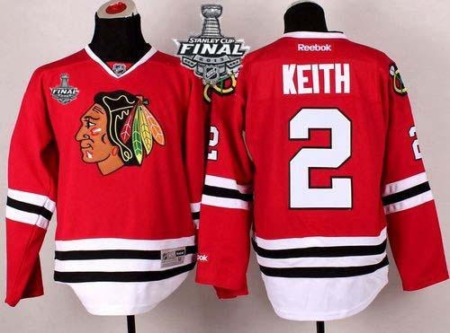 Chicago Blackhawks #2 Duncan Keith Red With Stanley Cup Finals NHL Jersey Chicago Blackhawks #2 Duncan Keith Red With Stanley Cup Finals NHL Jersey