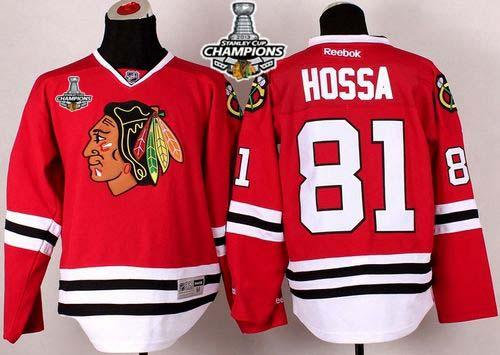 Chicago Blackhawks #81 Marian Hossa Red Stanley Cup Champions NHL Jersey Chicago Blackhawks #81 Marian Hossa Red Stanley Cup Champions NHL Jersey