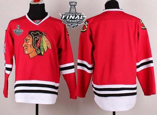 Chicago Blackhawks Blank Red With Stanley Cup Finals NHL Jersey
