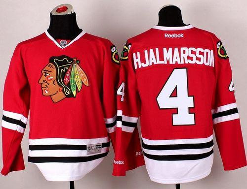 Chicago Blackhawks #4 Nikals Hjalmarsson Red NHL Jersey Chicago Blackhawks #4 Nikals Hjalmarsson Red NHL Jersey