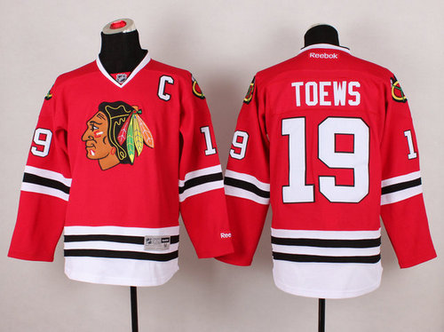 Chicago Blackhawks #19 Jonathan Toews(C patches) Red Hockey NHL Jersey Chicago Blackhawks #19 Jonathan Toews(C patches) Red Hockey NHL Jersey