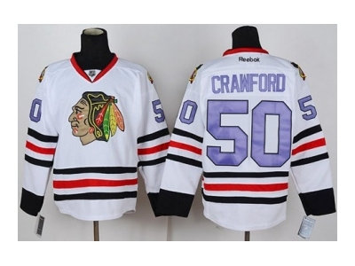 nhl jerseys chicago blackhawks #50 crawford white(number purple) nhl jerseys chicago blackhawks #50 crawford white(number purple)
