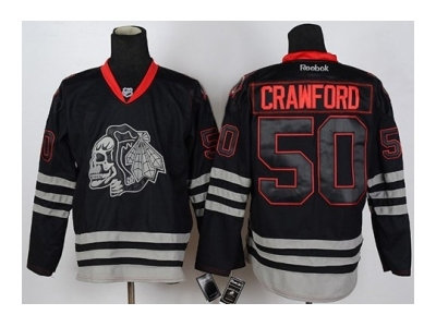 nhl jerseys chicago blackhawks #50 crawford black ice(the skeleton head) nhl jerseys chicago blackhawks #50 crawford black ice(the skeleton head)