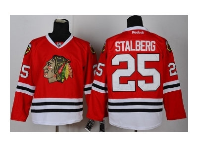 nhl jerseys chicago blackhawks #25 stalberg red nhl jerseys chicago blackhawks #25 stalberg red