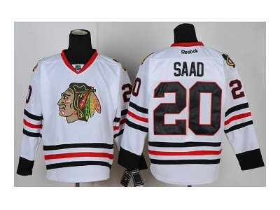 nhl jerseys chicago blackhawks #20 saad white nhl jerseys chicago blackhawks #20 saad white