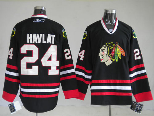 Jerseys Chicago Blackhawks 24 Martin Havlat Black Jerseys Chicago Blackhawks 24 Martin Havlat Black