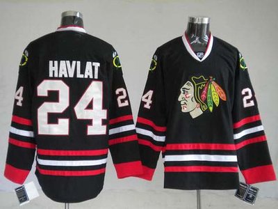 nhl chicago blackhawks #24 havlat black(3rd)