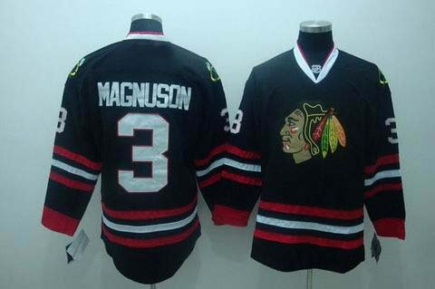nhl chicago blackhawks #3 magnuson black(3rd) nhl chicago blackhawks #3 magnuson black(3rd)