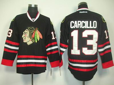 Chicago Blackhawks 13 CARCILLO black jerseys Chicago Blackhawks 13 CARCILLO black jerseys