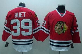 Chicago Blackhawks 39 HUET jersey red Chicago Blackhawks 39 HUET jersey red