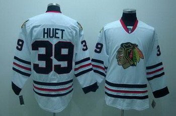 Chicago Blackhawks 39 HUET jersey white Chicago Blackhawks 39 HUET jersey white